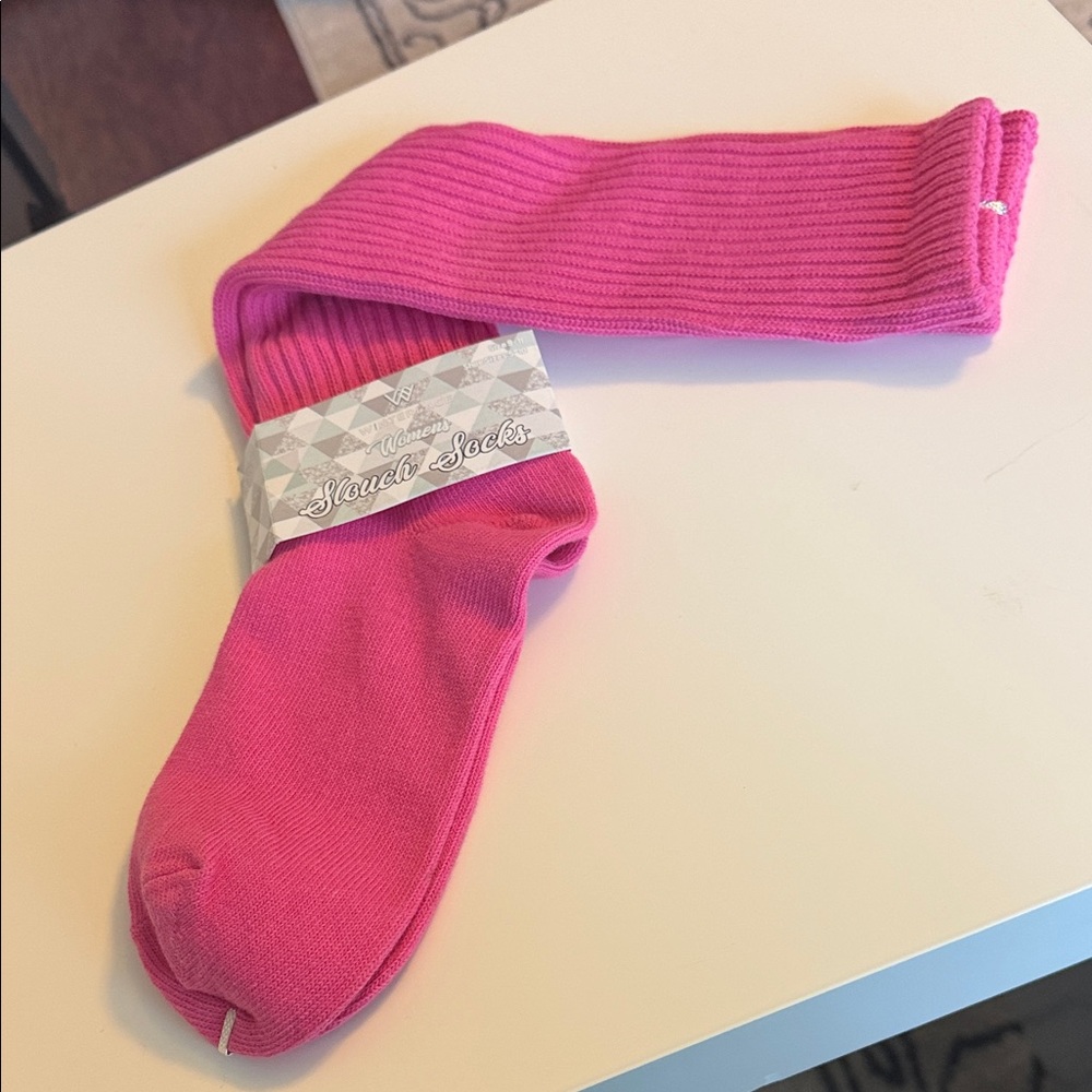 Pink slouch Socks